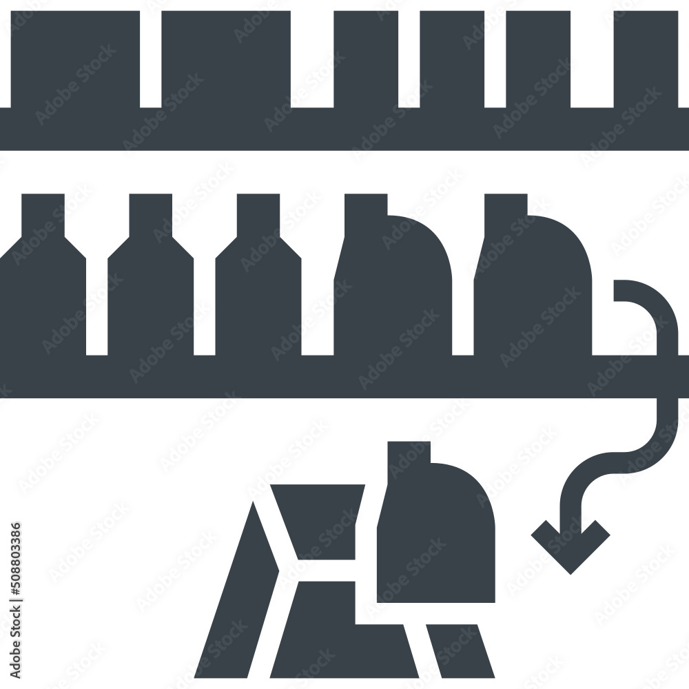 Fototapeta premium shopping glyph style icon