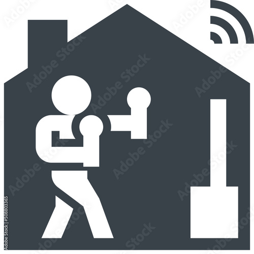 stay glyph style icon