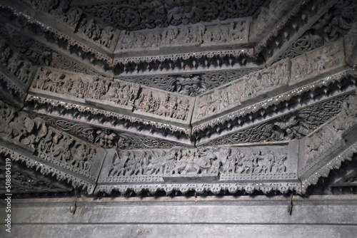 Beautiful Basadi Halli Jain Vijaya Adinatha Temple, Near Hoysaleswara temple, Halebidu, Hassan, Karnataka, India photo