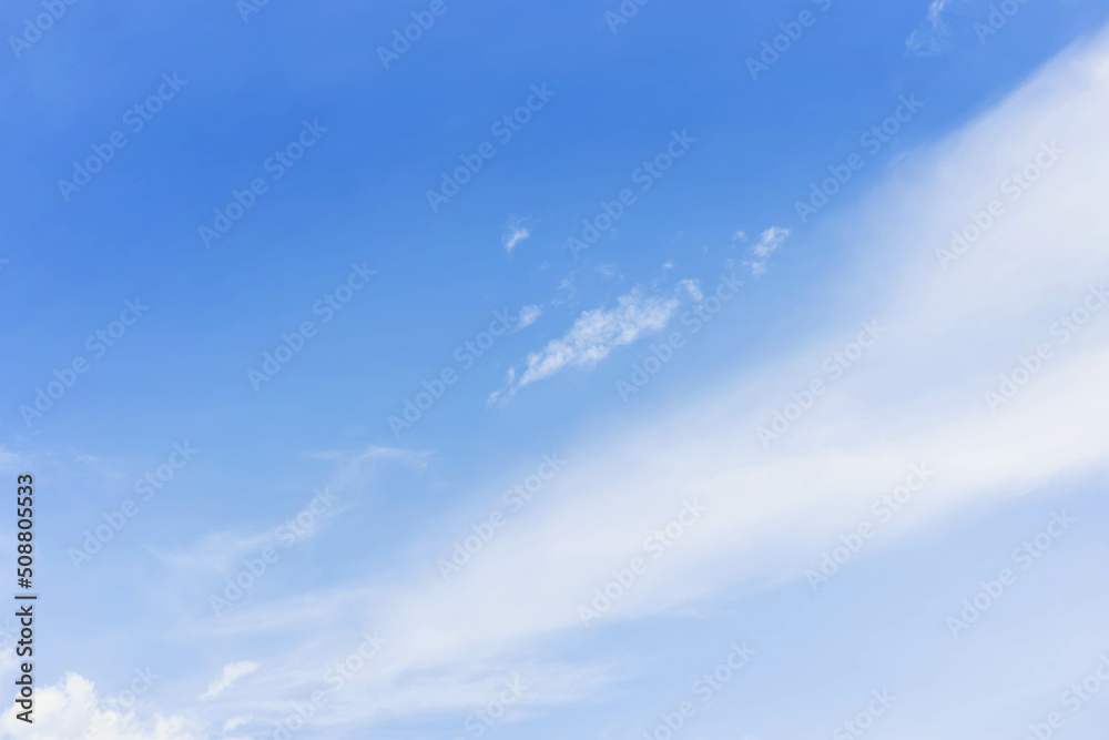 Fototapeta premium Blue sky with clouds Many beautiful white