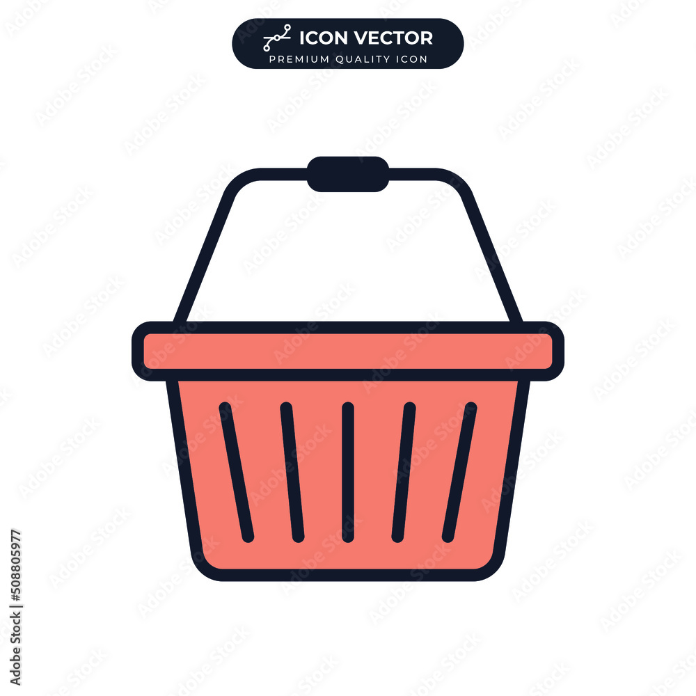 basket icon symbol template for graphic and web design collection logo vector illustration basket icon symbol template for graphic and web design collection logo vector illustration