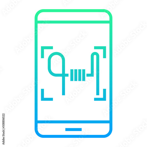 digital signature icon on transparent background