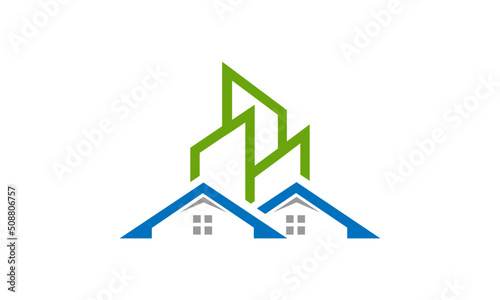 Apartments, home / building business logo stock vector inspiration download