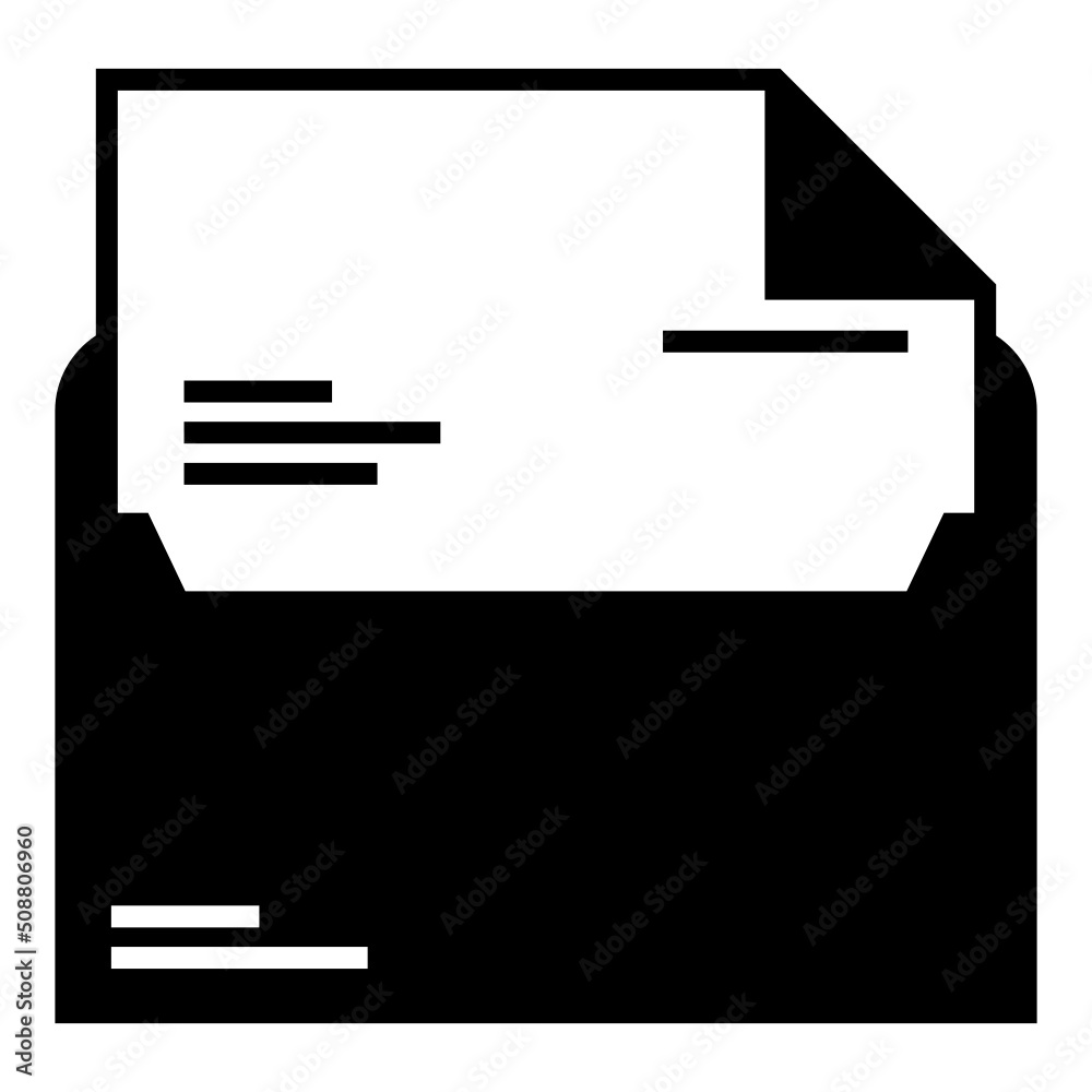 open letter and envelope icon on transparent background open letter and envelope icon on transparent background