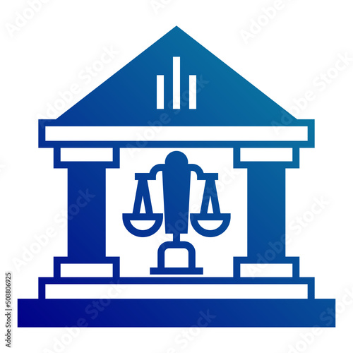 notary building icon with transparent background