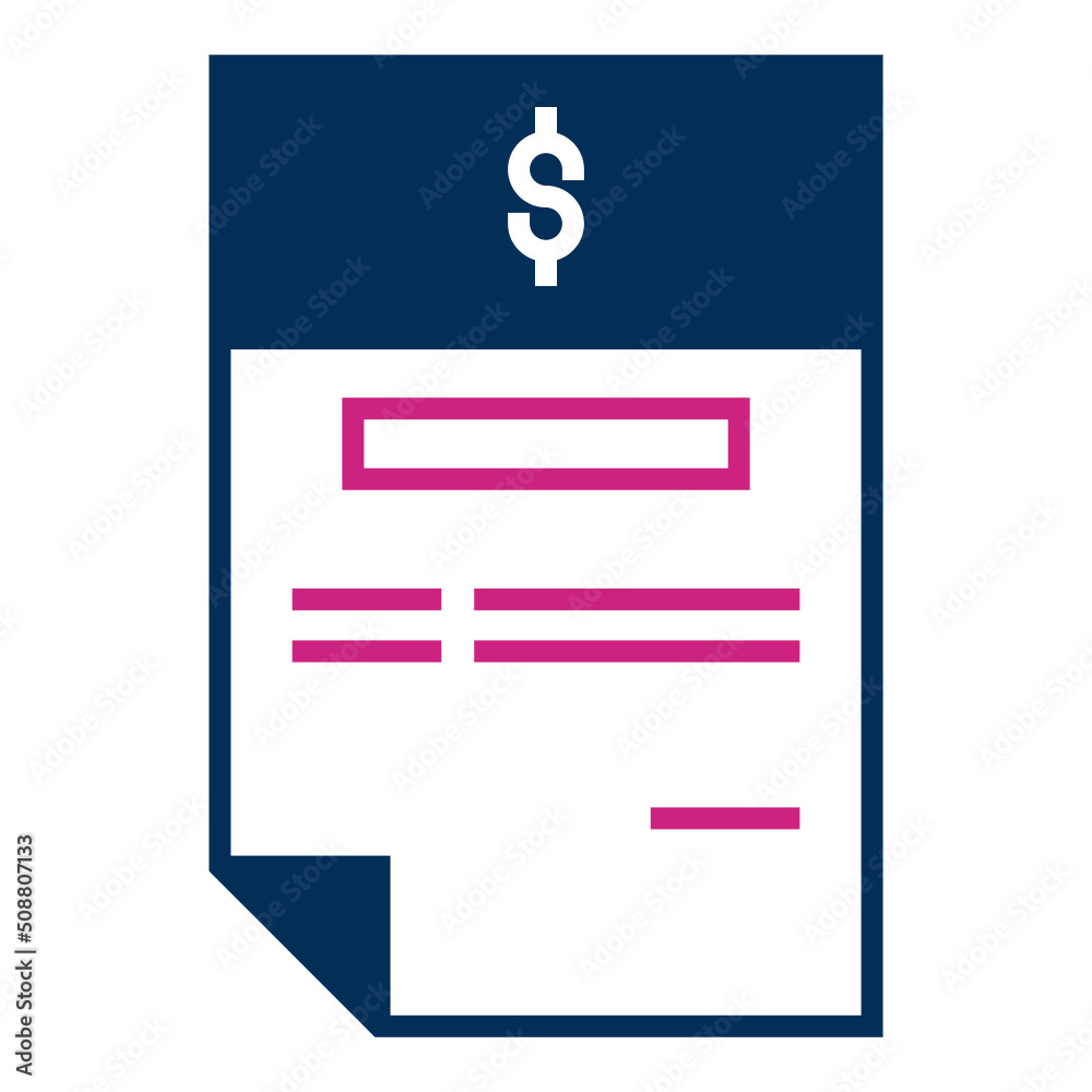 tax letter icon with transparent background tax letter icon with transparent background