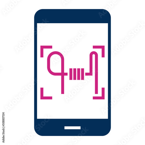 digital signature icon on transparent background