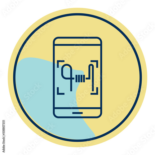 digital signature icon on transparent background