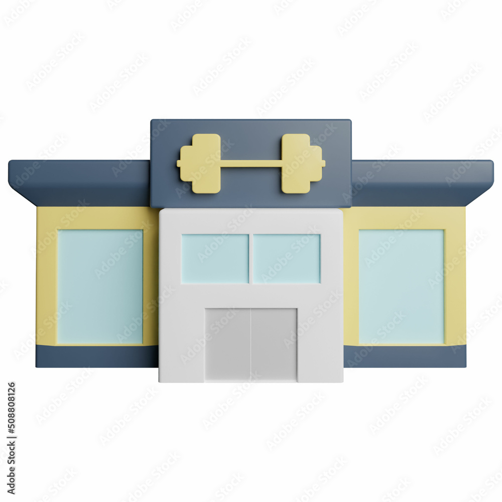 3D Rendering Illustration Fitness Gym Photo HD 3D Rendering Illustration Fitness Gym Photo HD