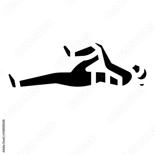 yoga glyph icon