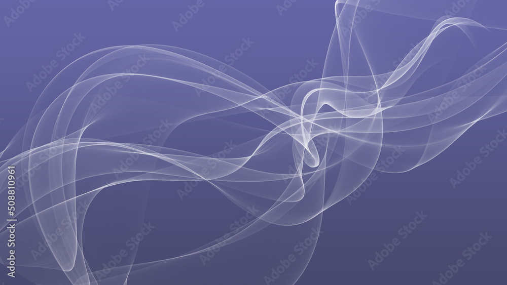 A beautiful illustration with smoke effect on a gradient background.