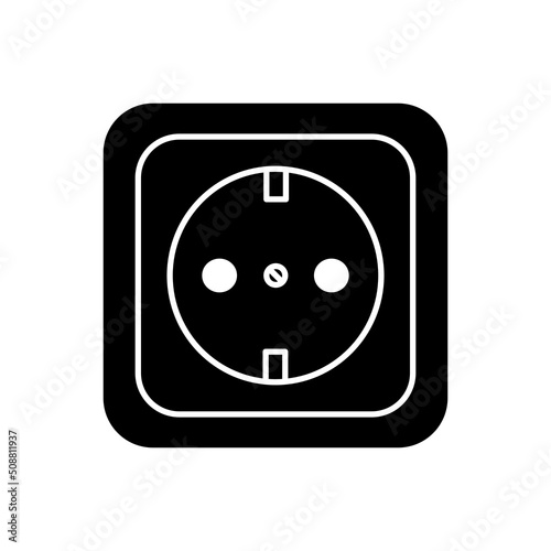 Gniazdko elektryczne ikona , symbol