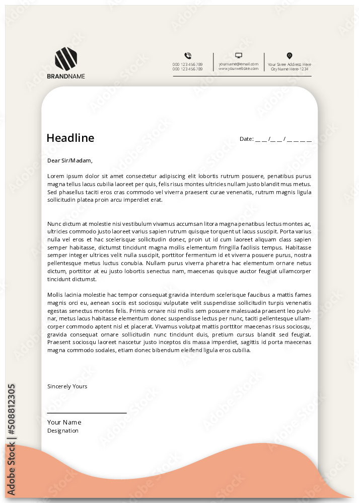 Elegant Professional Modern corporate Business print ready letterhead design bundles Elegant Professional Modern corporate Business print ready letterhead design bundles
