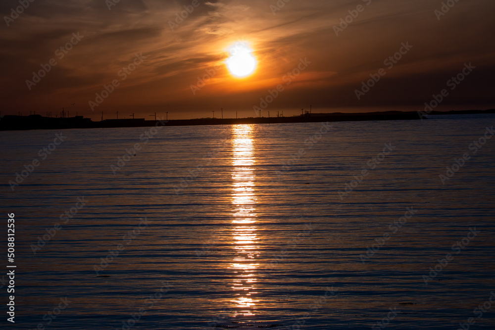 Obraz premium A sunset in cows head newfoundland