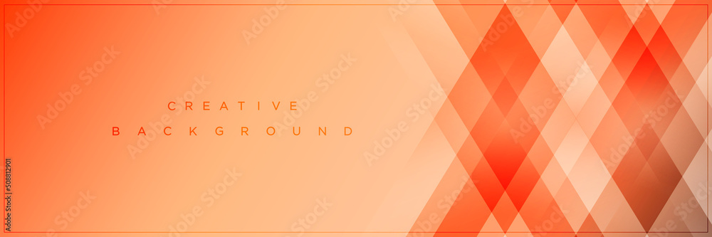 Modern abstract orange gradient banner background design Modern abstract orange gradient banner background design