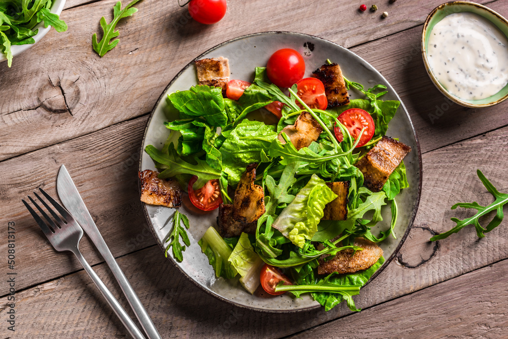 BLT Salad with bacon, lettuce, tomatoes BLT Salad with bacon, lettuce, tomatoes