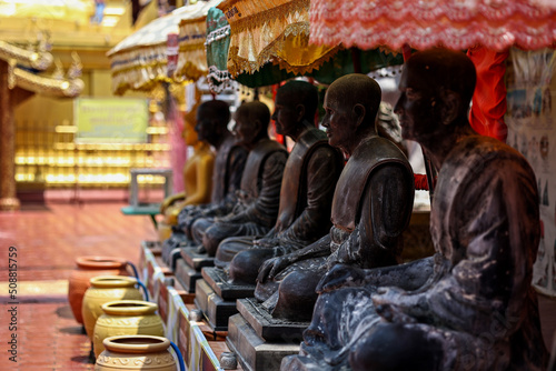 Obraz na plátně Phiphat Mongkhon blue temple in Sukhothai, Thailand.