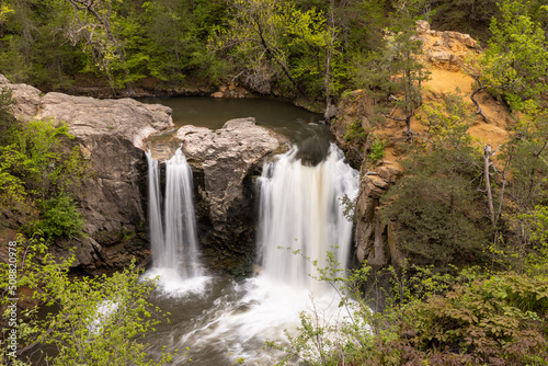Quadro su tela Ramsey Creek Waterfall In Spring