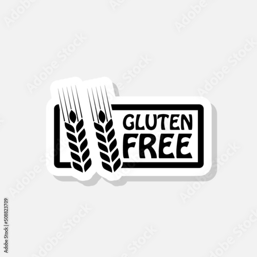 Gluten Free sicker icon sign for mobile concept and web design