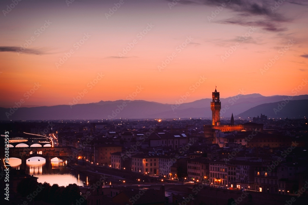 Florence at sunset , Italy II