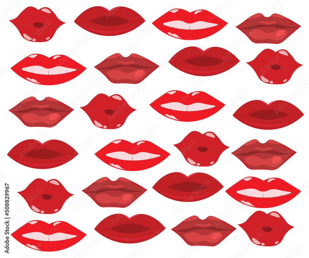 Fototapeta premium lips, kiss, love, world kiss day
