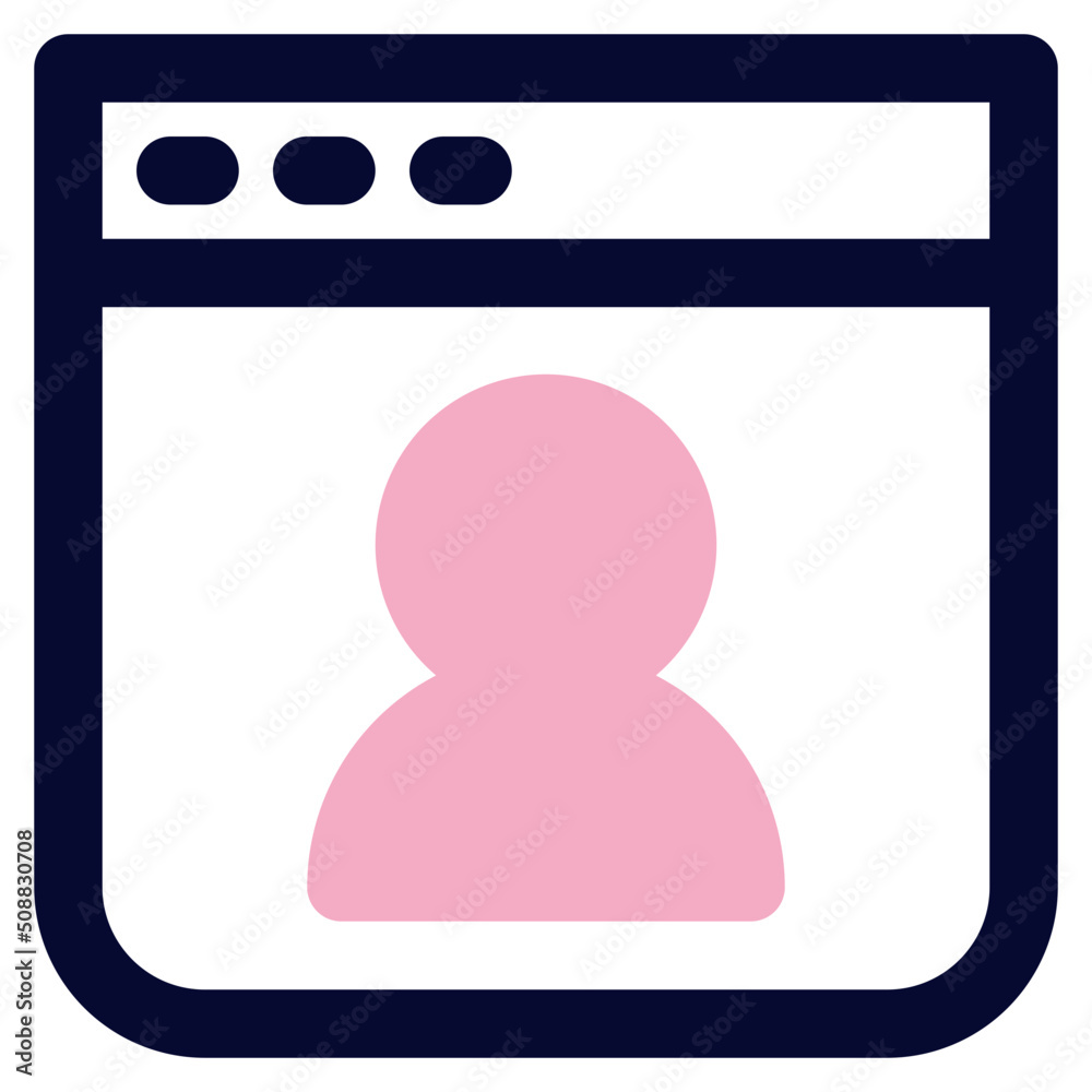 online profile icon illustration