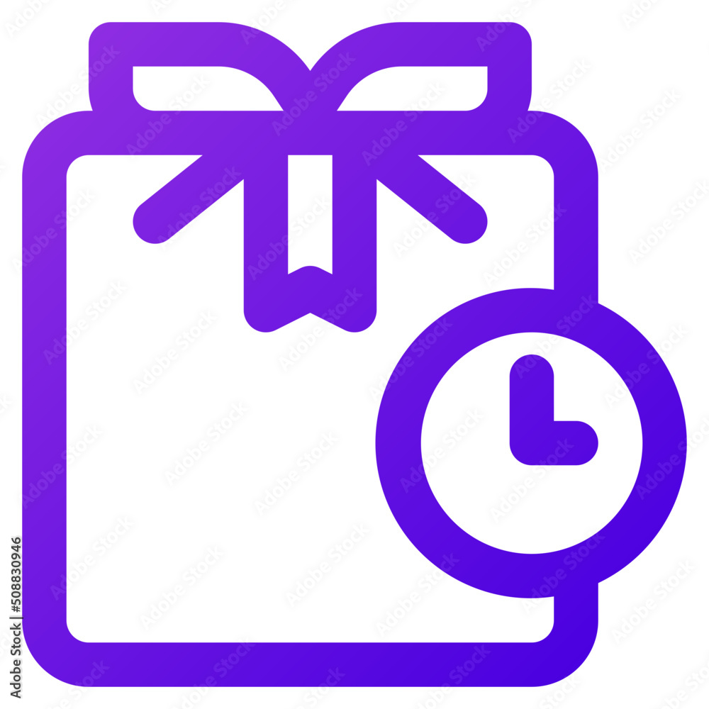 parcel deadline icon illustration parcel deadline icon illustration