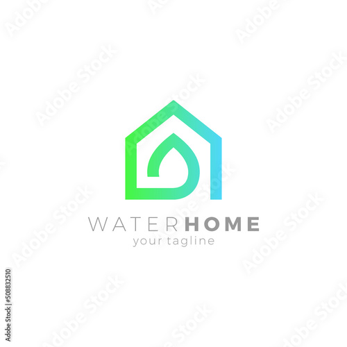 Water Home Logo, Water Logo, Home Logo