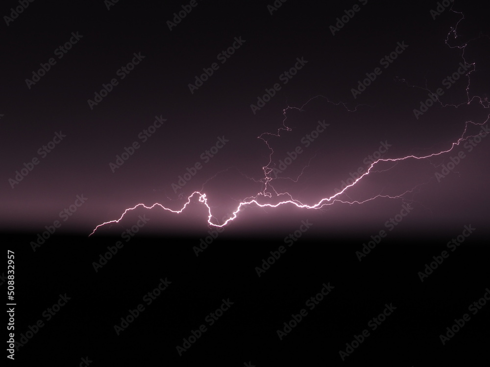 lightning over background
