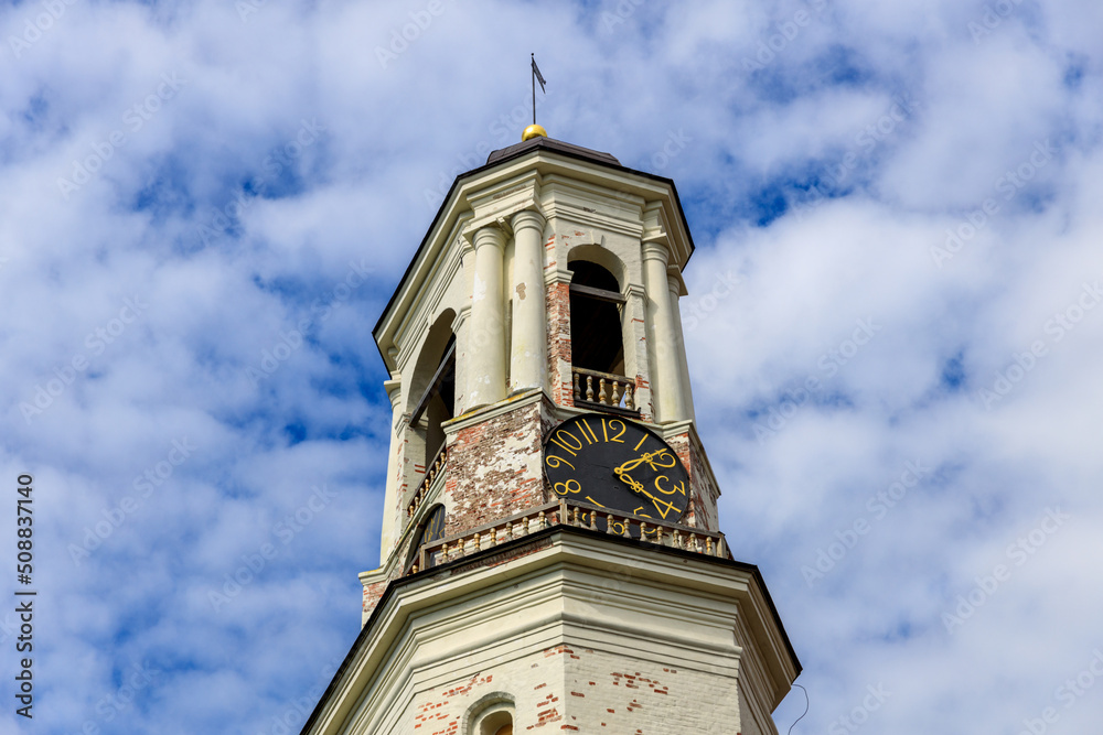 Clock tower in Vyborg former bell tower of the Old Cathedral Clock tower in Vyborg former bell tower of the Old Cathedral