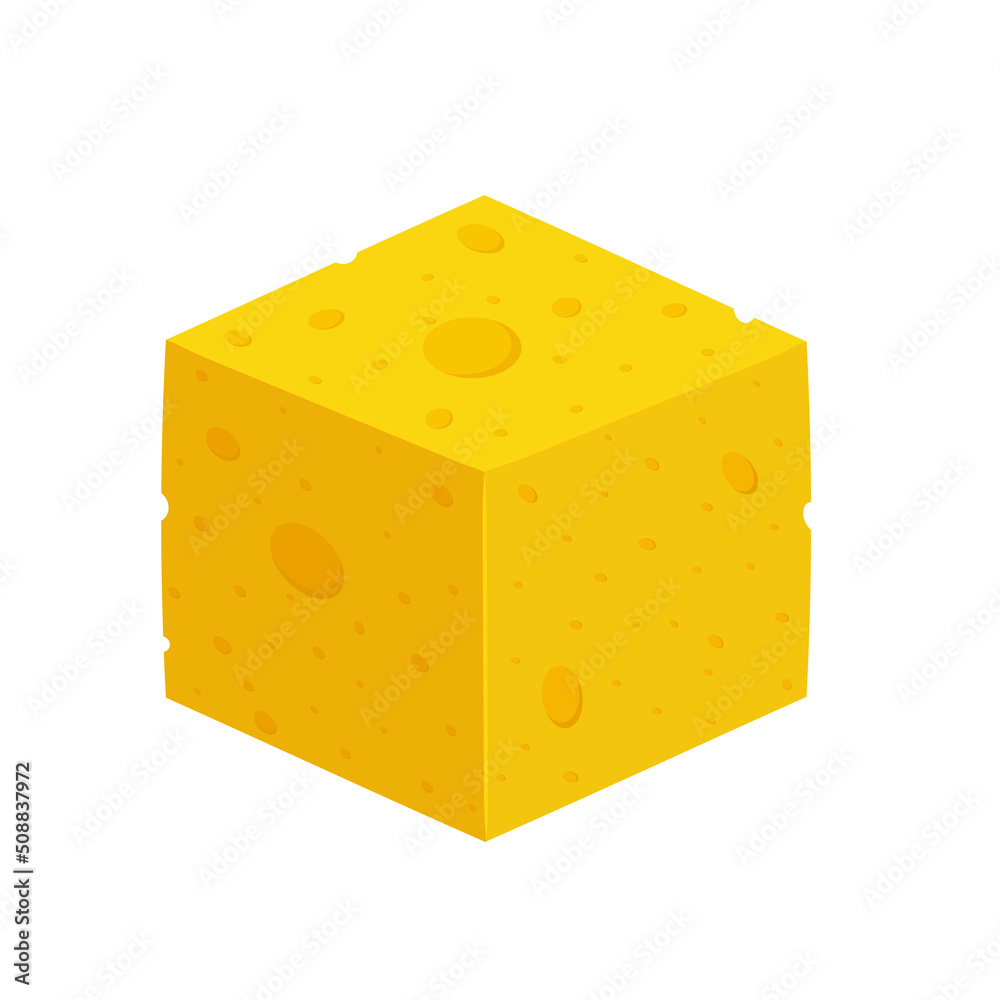 Fototapeta premium cheese cube for food design