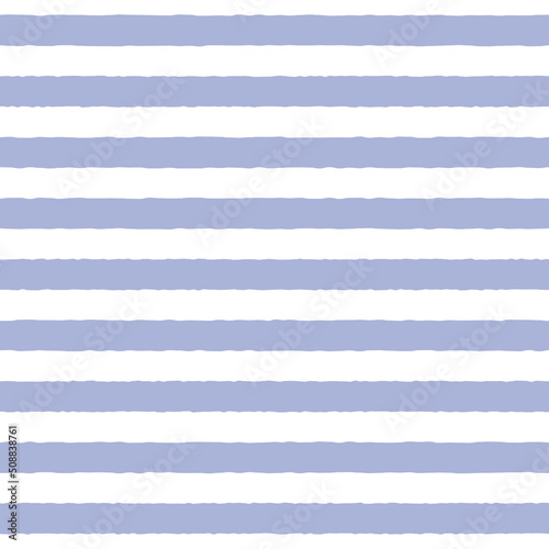 Blue stripes on white background. Seamless vector pattern.