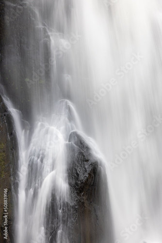 Waterfalls and beautiful nature in the forest on Khao Yai National Park in Thailand.