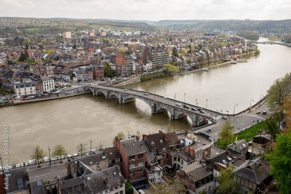 Namur, Belgium. Panoramic view of the city.