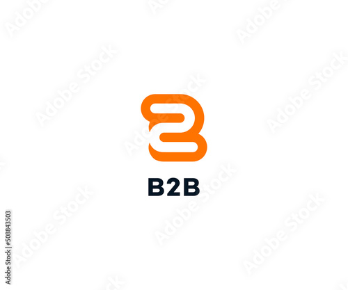 B2B Logo Design vector Template