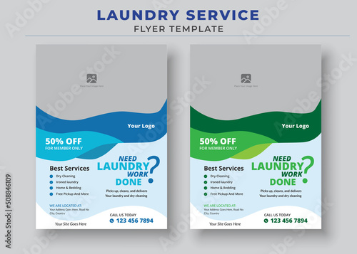 Need laundry work done poster, Laundry Service Flyer Template, Dry cleaner Flyer, Poster brochure design, Vector Editable and Print ready