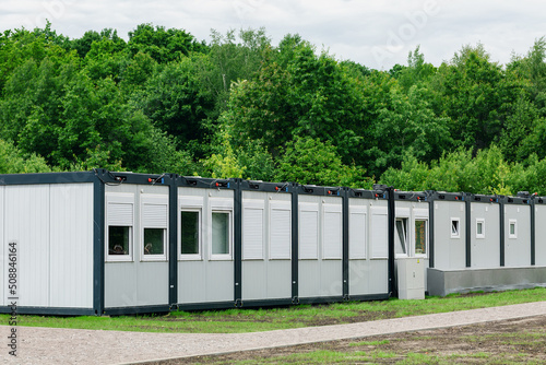 Modular houses for refugees. Ukraine
