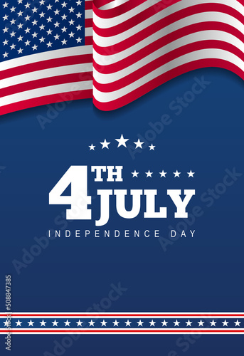 4th of July Independence Day banner background