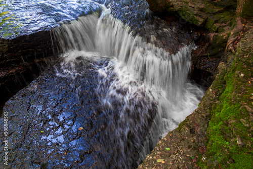 Waterfalls at Old Stone Fort State Archaeological Park in Tennessee photo