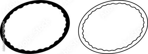 Fitness hoop. Hula hoop for the figure. View from above. Gymnastics, fitness, diet.