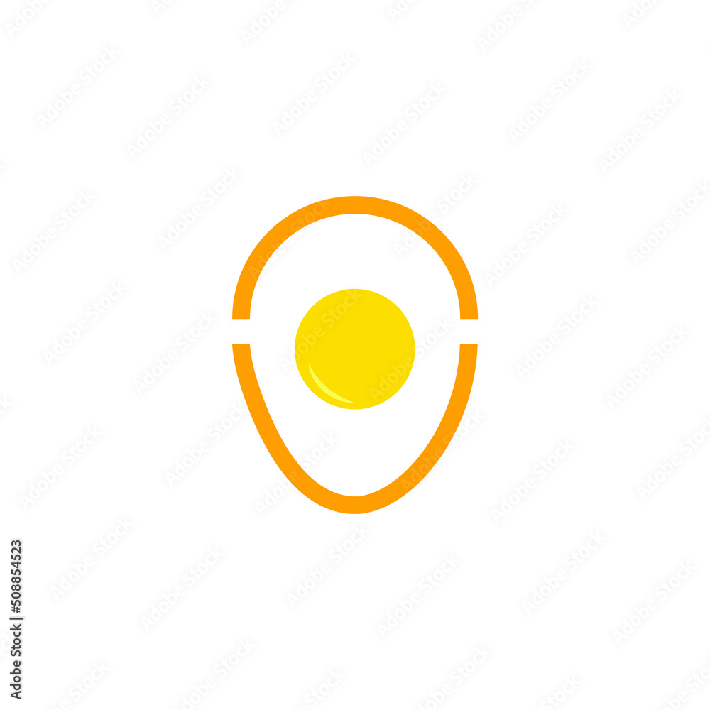 egg on a white background illustration minimal art design flat logo egg on a white background illustration minimal art design flat logo