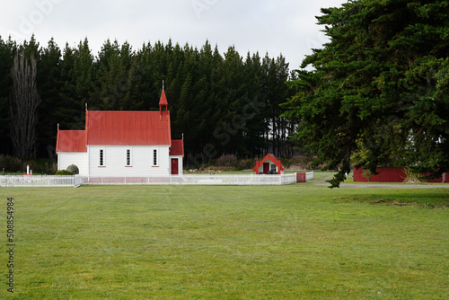 A traditional maori marae in New Zealand photo