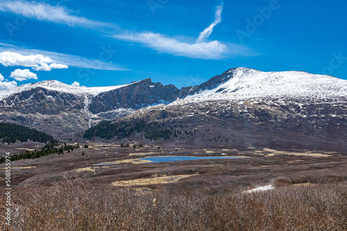 Lake min Front of Mt. Evans and Mt. Bierstadt photo