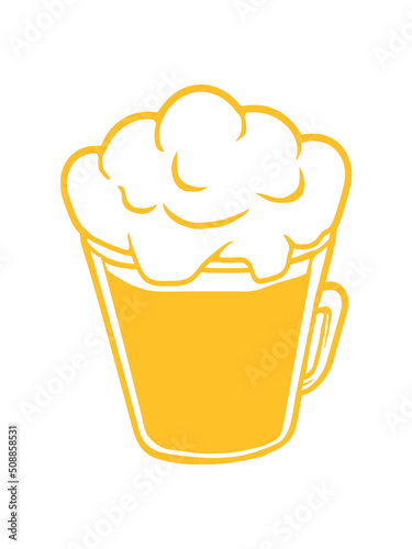 Bier von oben Comic 