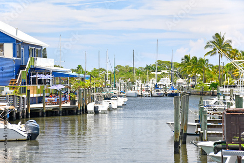 Photo Boats at harbor in Port Salerno south of Stuart along the intracoastal waterway
