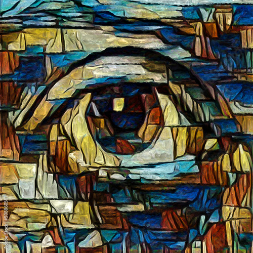 Abstract Eye painting.
