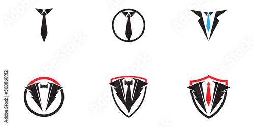 black mafia men tuxedo symbol vector logo