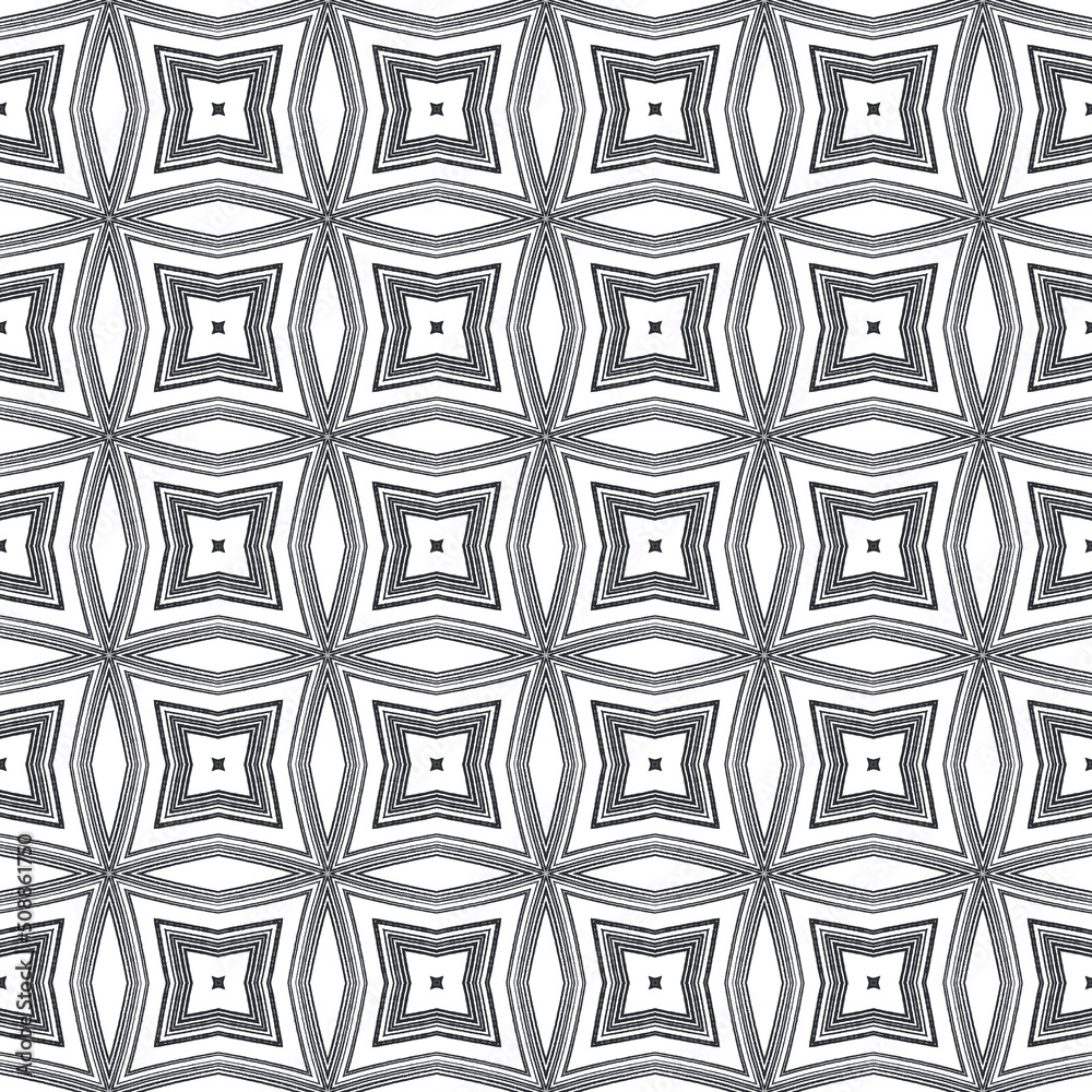 Exotic seamless pattern. Black symmetrical Exotic seamless pattern. Black symmetrical