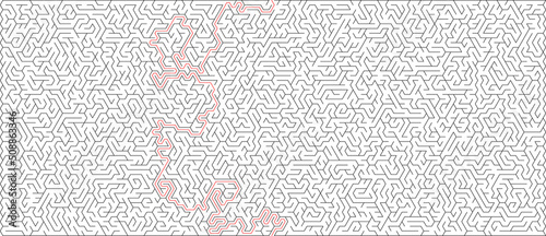 Maze vector illustration, logos and abstract backgrounds ideas