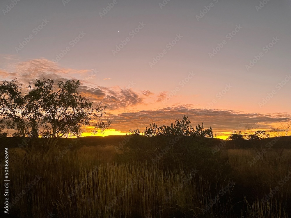 Sunrise in a Pilbara Mining Camp